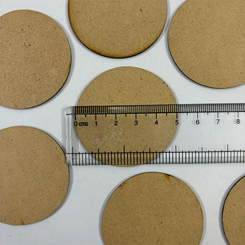 2 Inch Round MDF - 5 Pieces