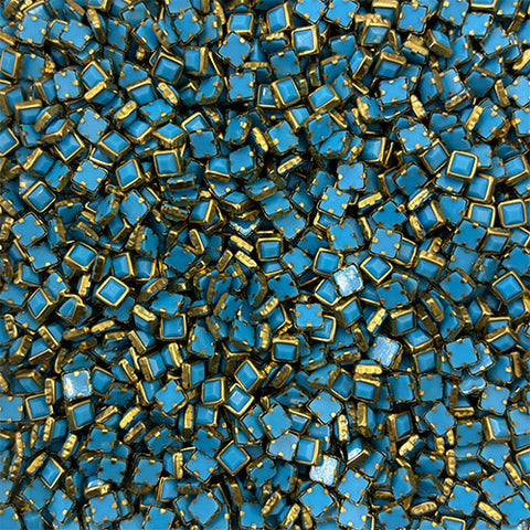 Sky Blue 4x4 Square Mat Stones