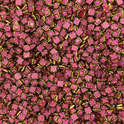 Baby Pink 4x4 Square Mat Stones