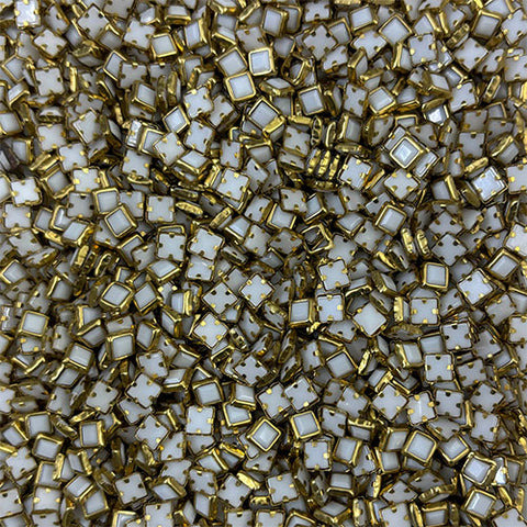 White 4x4 Square Mat Stones