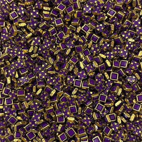 Violet 4x4 Square Mat Stones