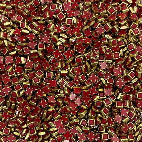 Maroon 4x4 Square Mat Stones