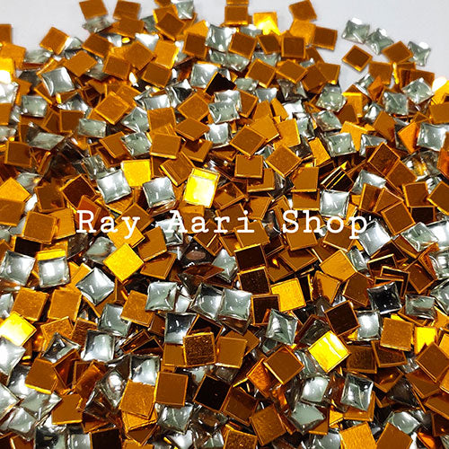 4 x 4 Square Foil Stone white - 10gm