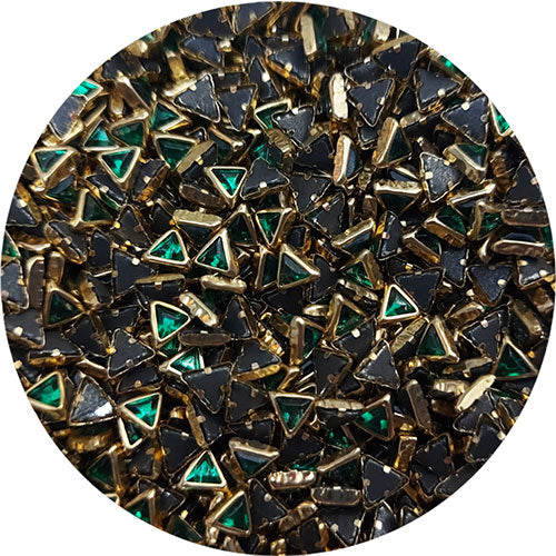 Dark Green Triangle Glossy