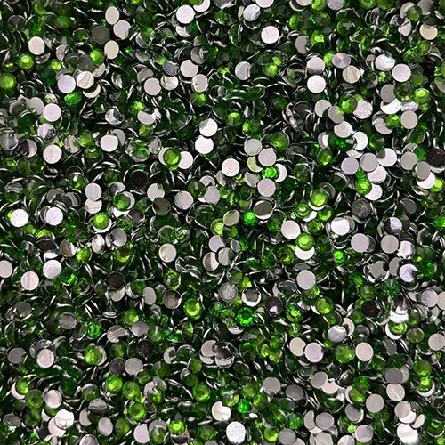 4mm Round Light Green Kundan - 10 gm