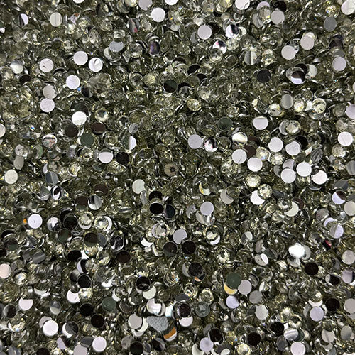 4mm Round White Kundan - 10 gm