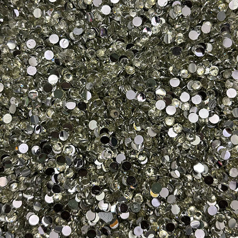 4mm Round White Kundan - 10 gm