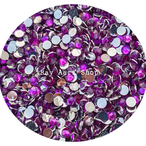 4mm Round Violet Kundan - 10 gm