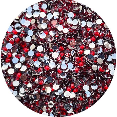 4mm Round Red Kundan - 10 gm