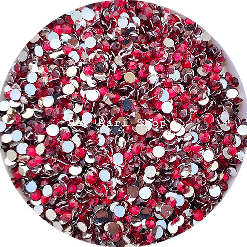 4mm Round Rani Pink Kundan - 10 gm