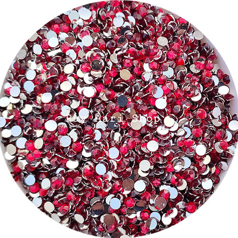 4mm Round Rani Pink Kundan - 10 gm