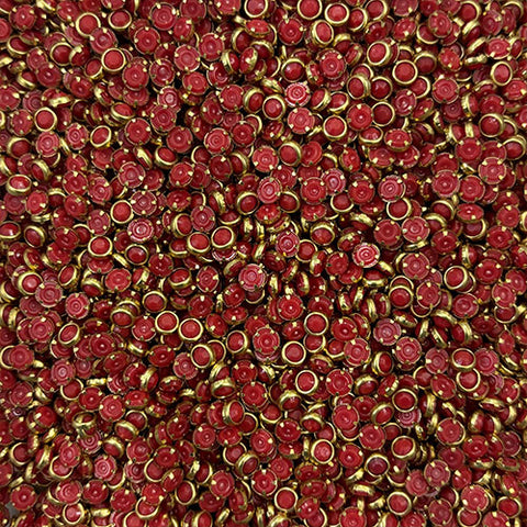 Red 4mm Round Mat Stones