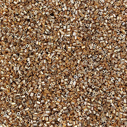 Mat Gold Cut Bead