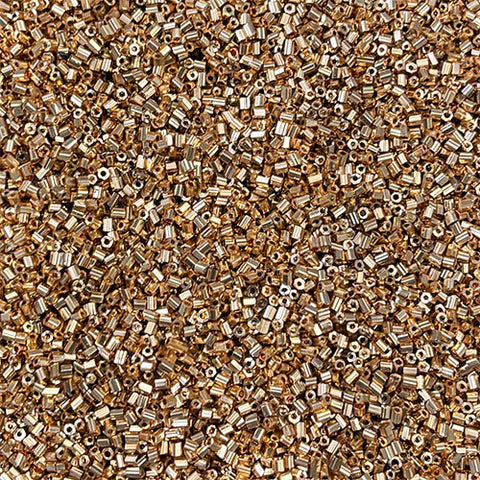 Mat Gold Cut Bead
