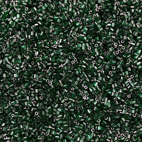 Dark Green Cut Bead