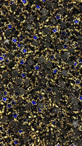 Dark Blue Star Glossy Stones