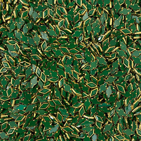 Dark Green Diamond Mat Stones