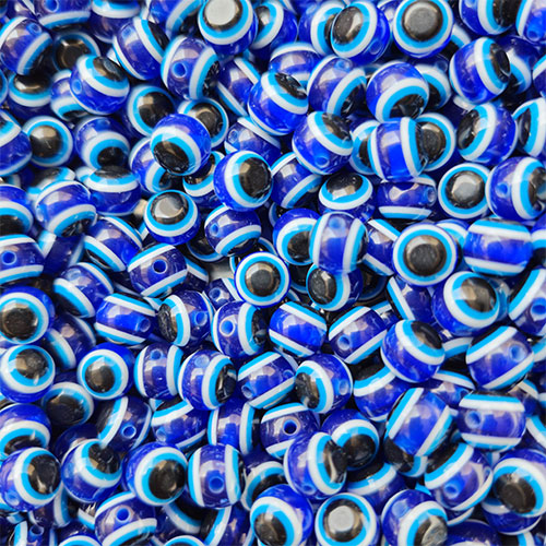 8mm Evil Eye Blue - 5 piece