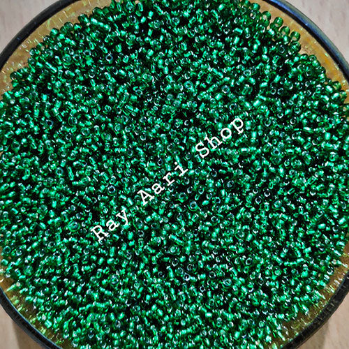 Dark green Glass Beads