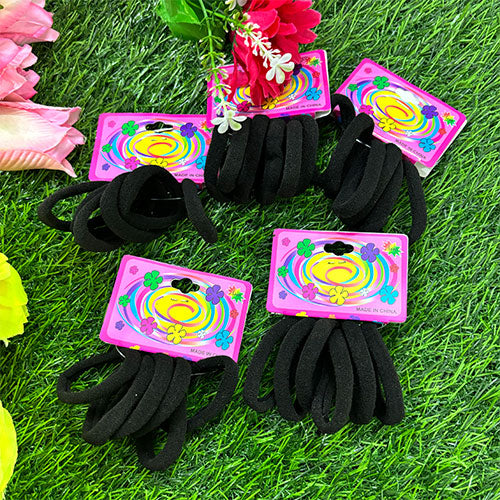 Hair Band Black - 6 Pieces