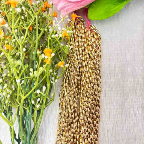 Rice Beads Bright Gold