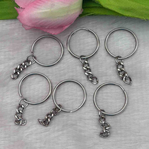 Silver Key Chain 2.5 cm Inner