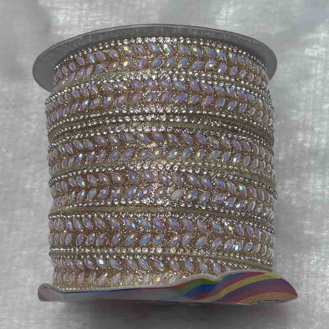 Rainbow Eye Stone Lace - 1 Meter