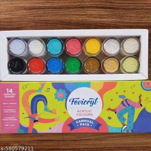 Acrylic Colours Carnival Pack 14 Shades