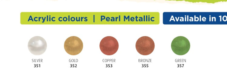 Pearl Metallic Colors - 10 ML