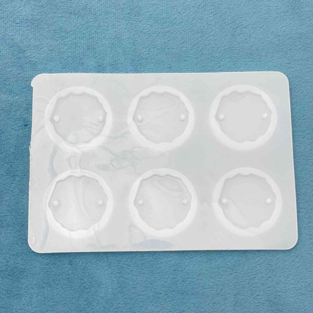 6 in 1 Round Agate Mold - 1 Piece