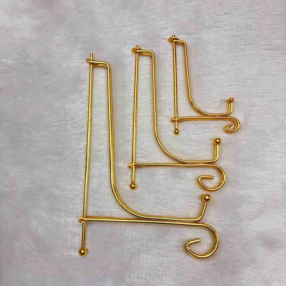 Gold Foldable Metal Stand - 1 Piece