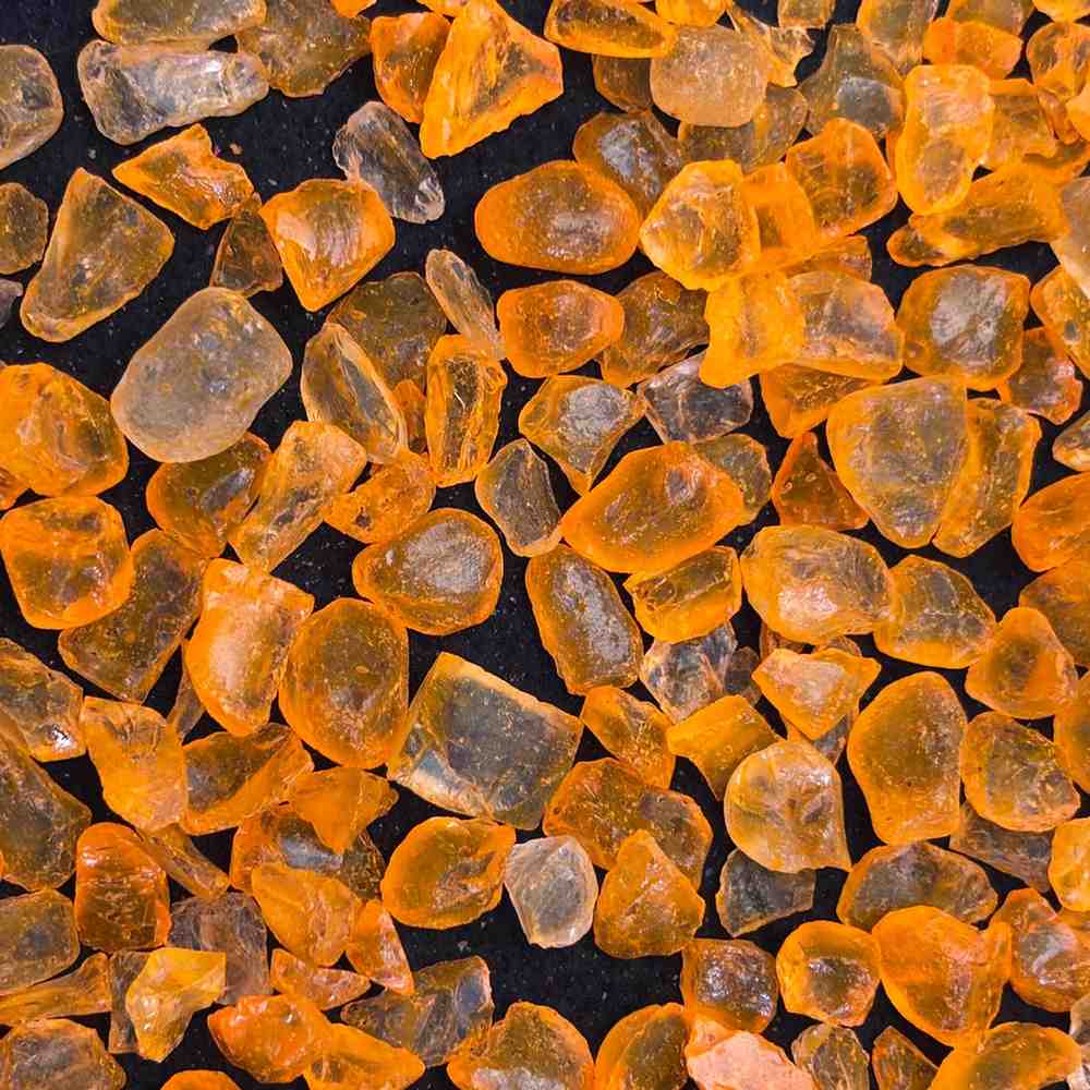 Orange Metallic Stones for Resin Art - 25 gm