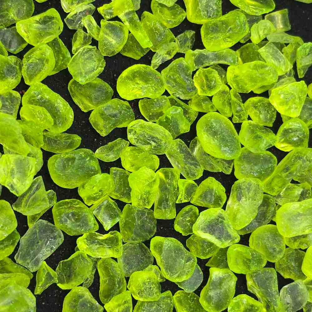 Radium Green Metallic Stones for Resin Art - 25 gm
