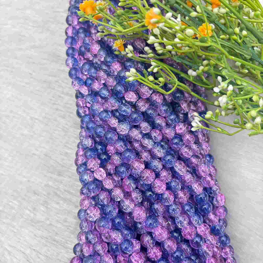 Crackle Beads D15 - 1 Line