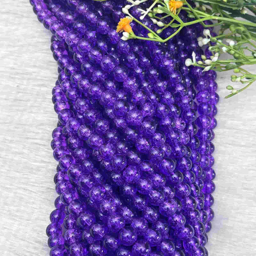 Crackle Beads D14 - 1 Line