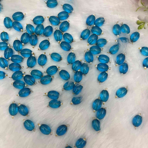 Dark Sky Blue 4x7 oval Hanging - 1 pk