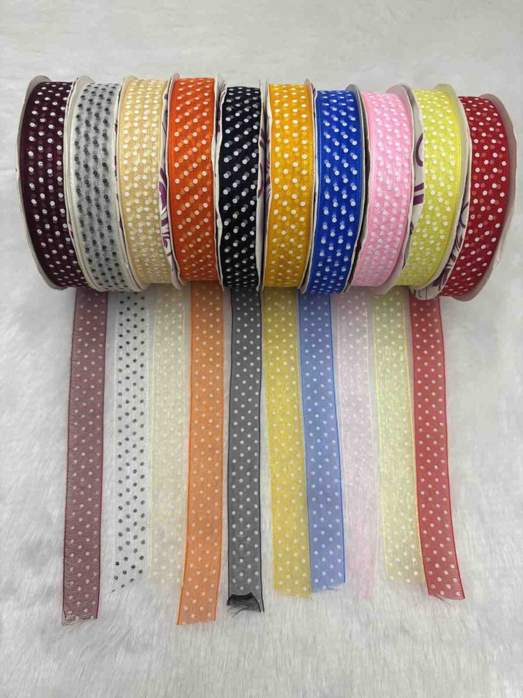 Half inch Small Dart Printed Organza