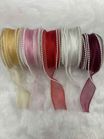 Pearl Edge organza - 1 Roll