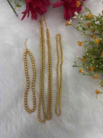 Round Gold Ball - 1 Line