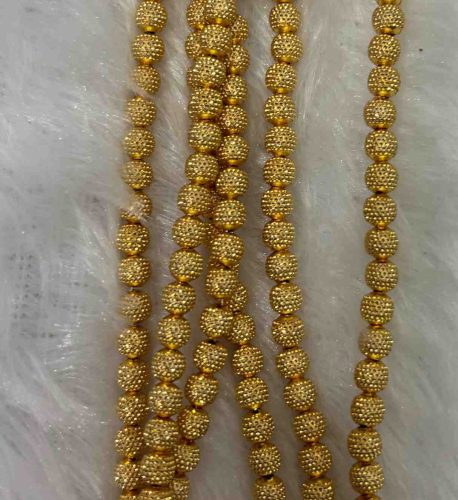 6mm Design gold Ball - 10 piece