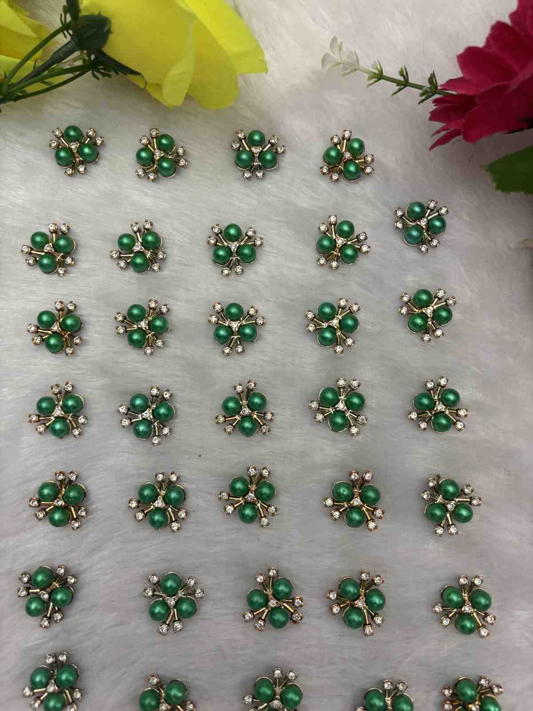 Dark Green Stone Flower