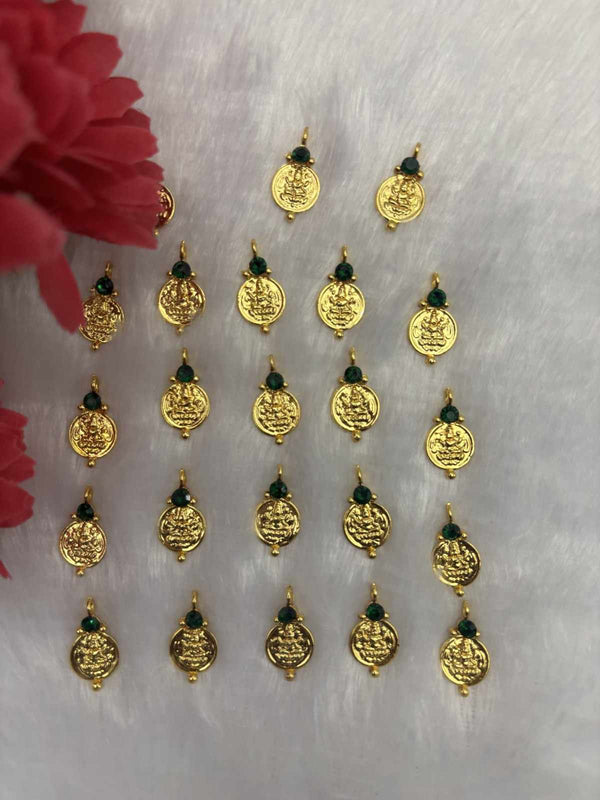 Lakshmi Coin Green - 3 piece