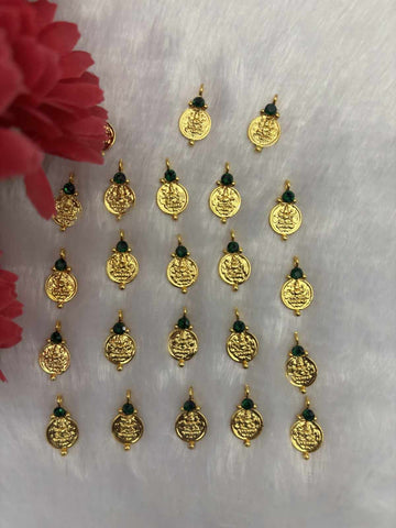 Lakshmi Coin Green - 3 piece