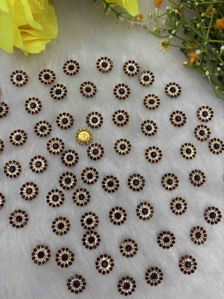 Maroon Sf stone - 10 Piece