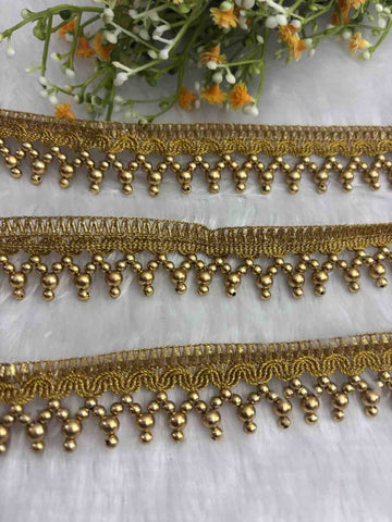 Gold Round Ball Lace - 1 M
