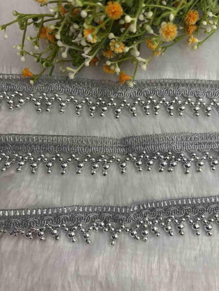 silver Round Ball Lace - 1M