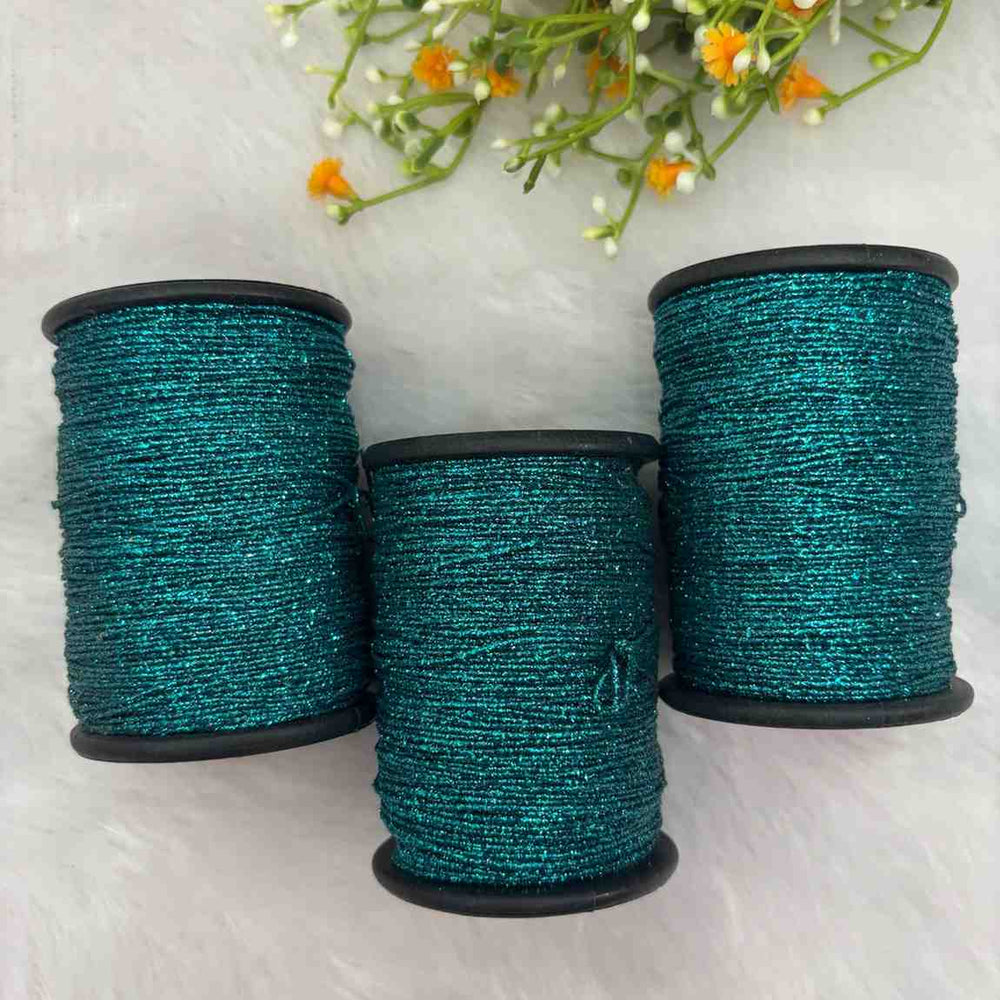 Rama Green Glitter Zari - 1 Piece