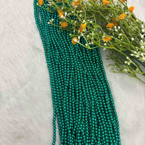 Rama Green mm Beads - 1 Bunch
