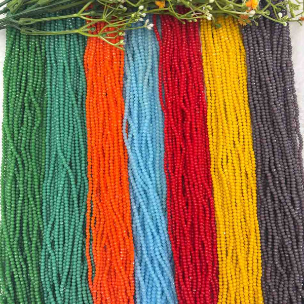 Mat 3 mm Crystal Beads