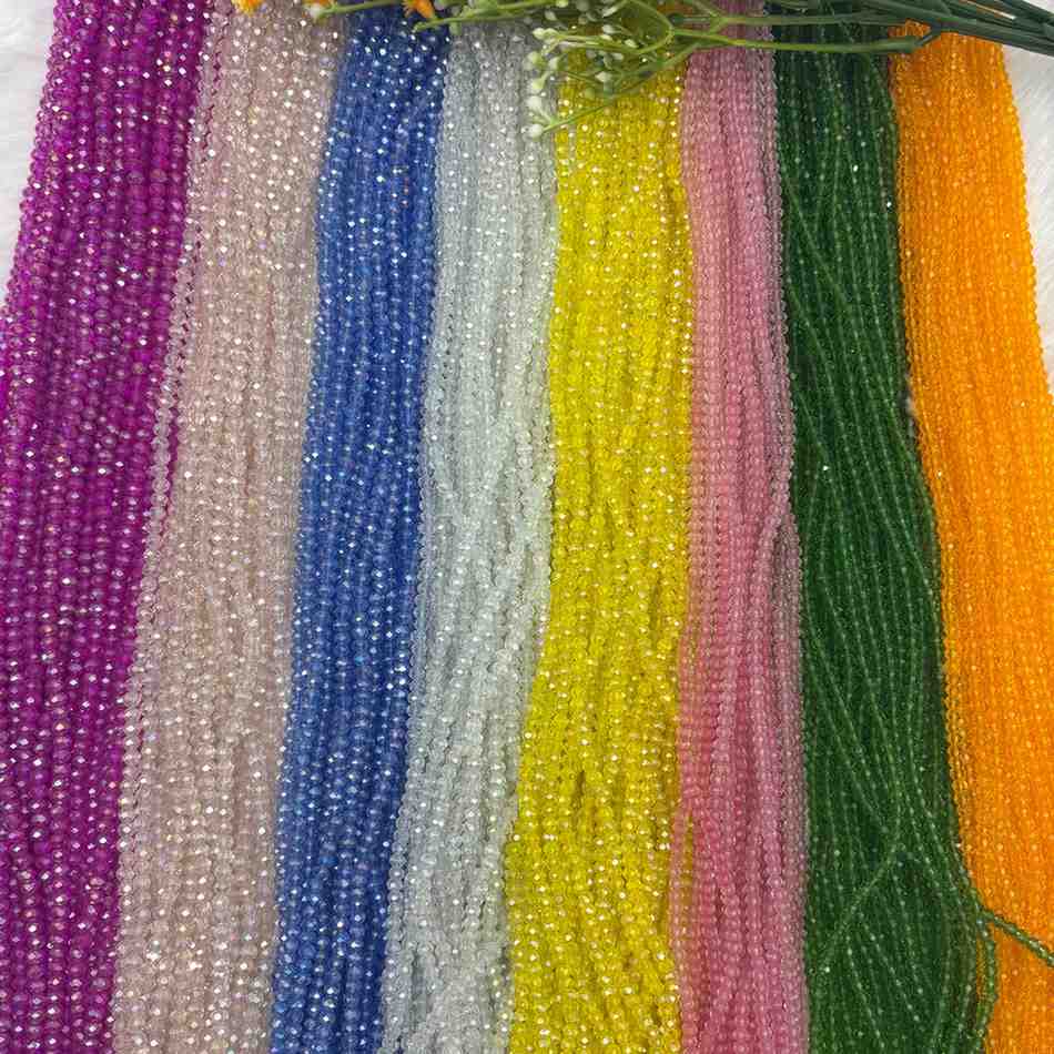 4mm Crystal Beads - 1 Line